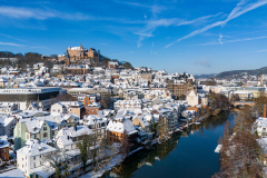 Marburg Winterlich Januar 2024 - Luftbildmanufaktur