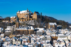 Marburg Winterlich Januar 2024 - Luftbildmanufaktur