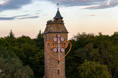 Kaiser-Wilhelm-Turm (Spiegelslust) Marburg September 2023